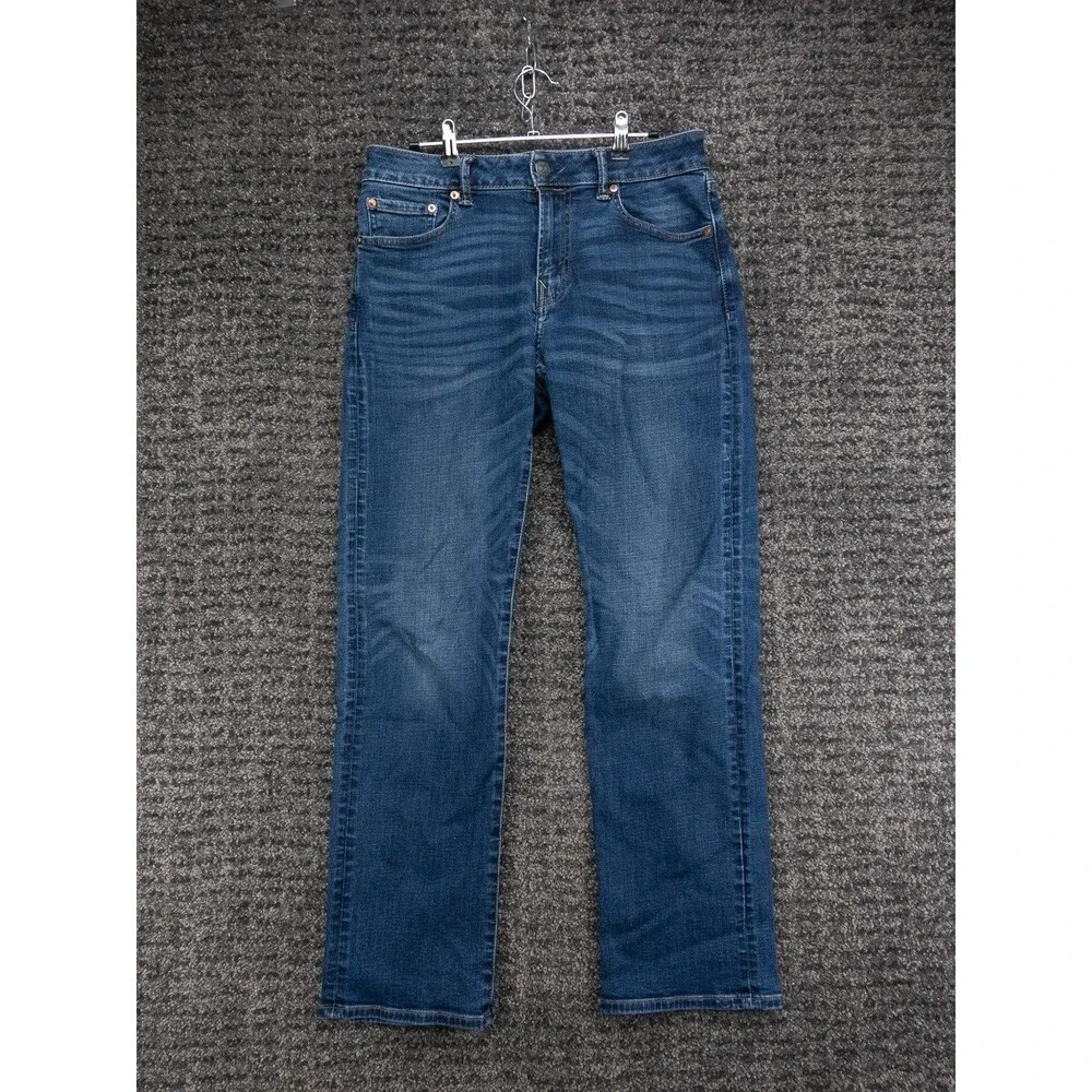 American Eagle Jeans Mens 31x32 Actual 31x31 Blue Original Bootcut Stretch Denim